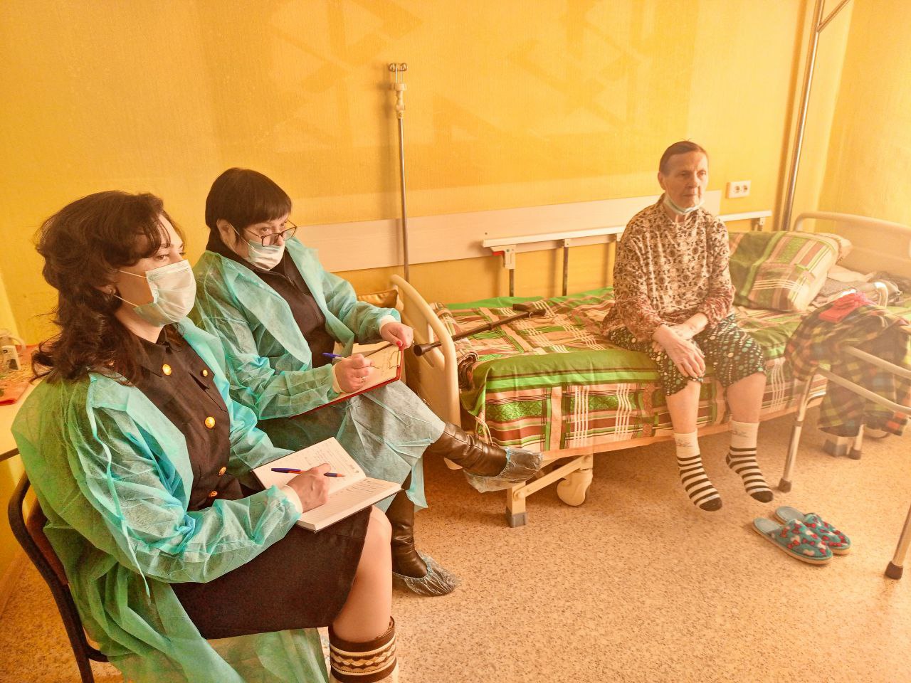 Пациентам Забайкальского госпиталя для ветеранов войн организовали личный  приём с сотрудниками следственного управления